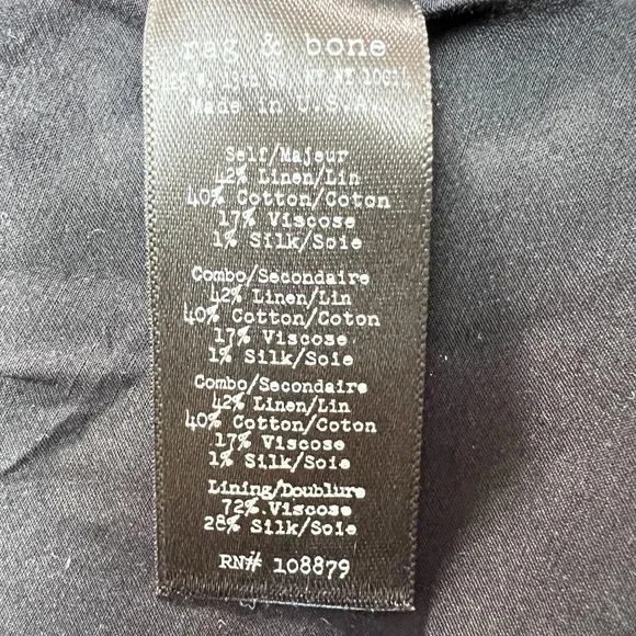 Rag & Bone Patchwork Blazer Womens 8 Multicolor Tweed Lined Tailored Notch Lapel - Picture 8 of 10